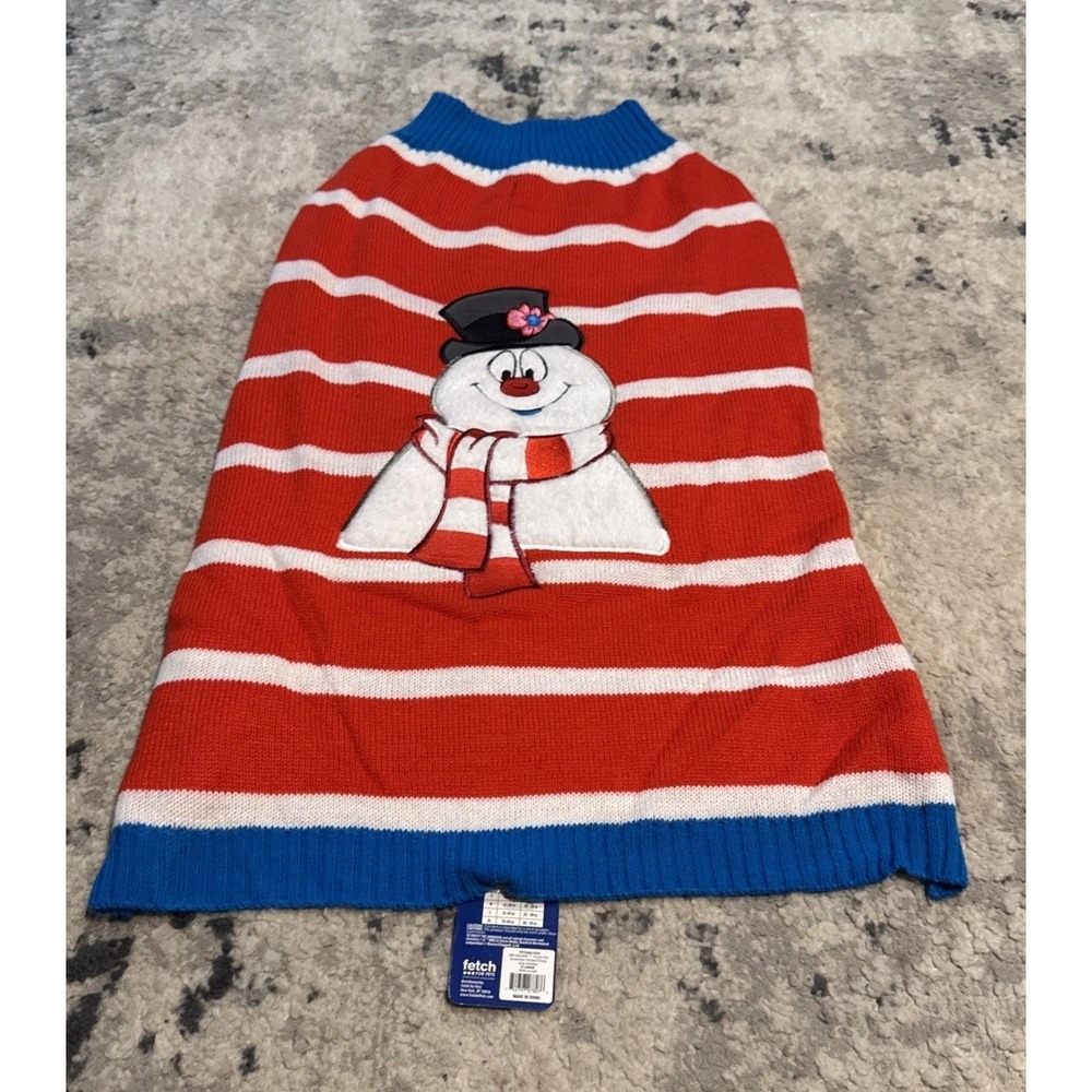 Frosty The Snowman Holiday Shirt Pet Christmas Dog Sz XL (25-30 Length)